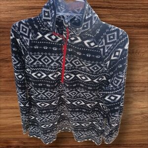 Black and White Geometric Patterned Jacket